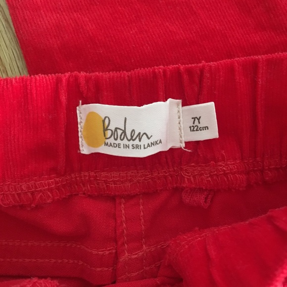 Boden Red Corduroy Pants - Picture 3 of 3